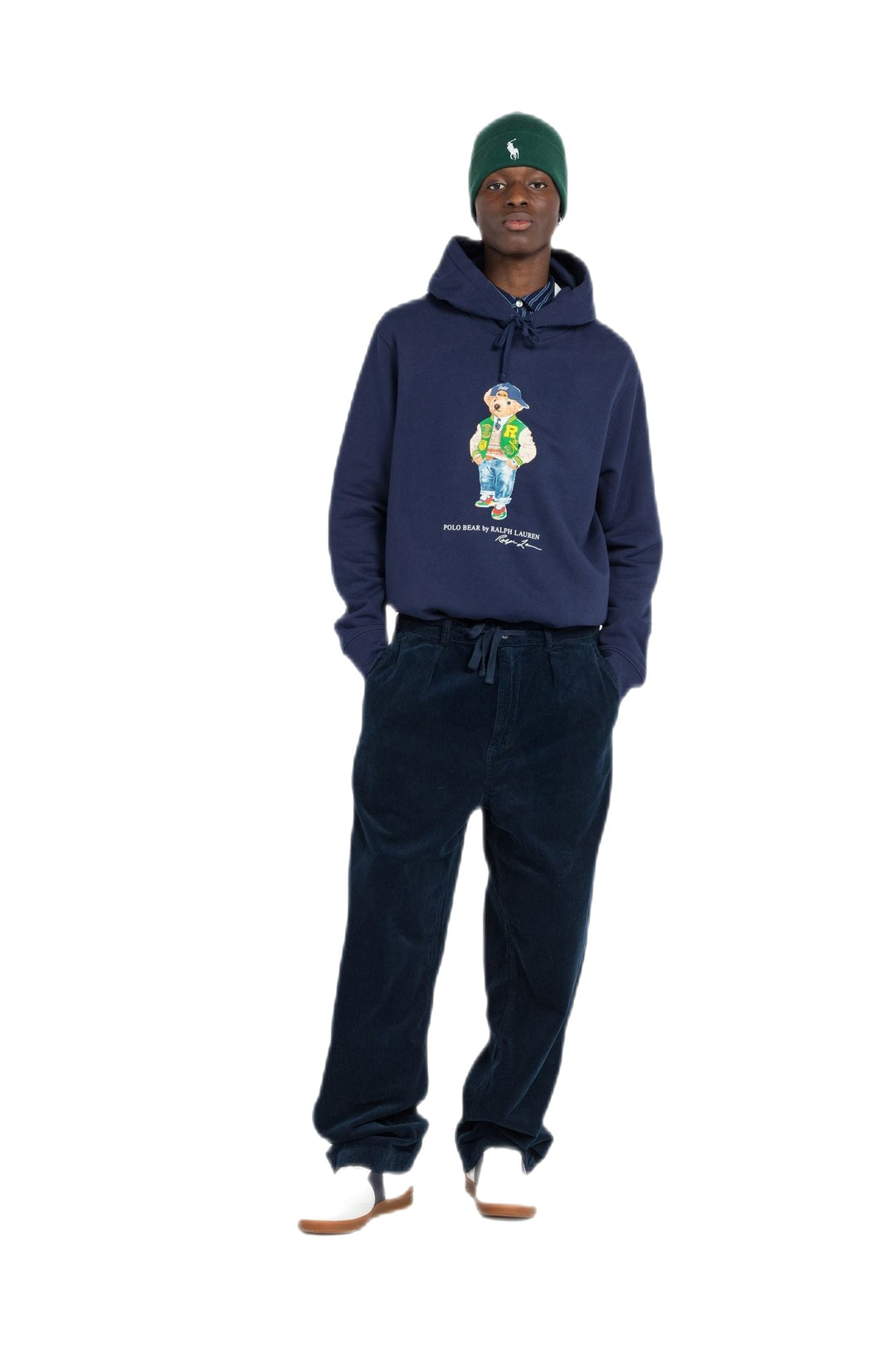 Polo Ralph Lauren - Pantalon classic fit Corduroy marine - Lothaire