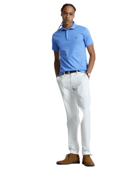 Polo Ralph Lauren - Polo coton slimfit Harbor island blue - Lothaire