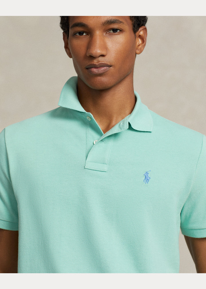 Polo Ralph Lauren - Polo coupe ajustée en piqué celadon/c7580 - Lothaire