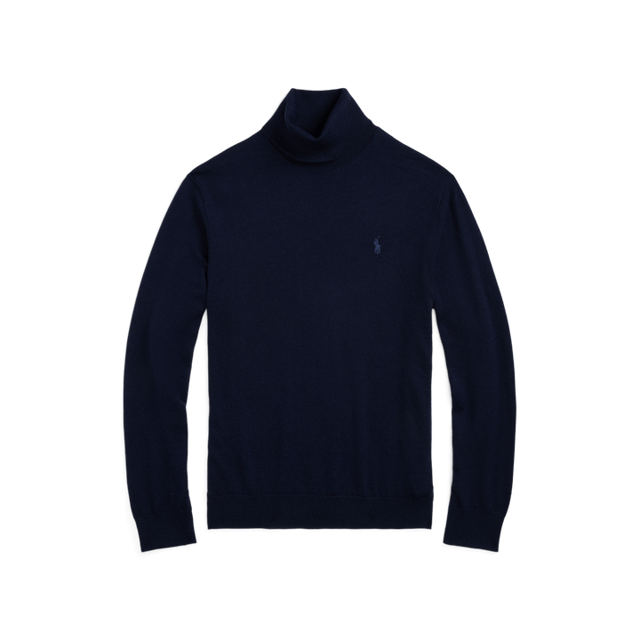 Polo Ralph Lauren - Pull col roulé en laine Bleu nuit - Lothaire