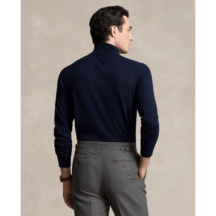 Polo Ralph Lauren - Pull col roulé en laine Bleu nuit - Lothaire