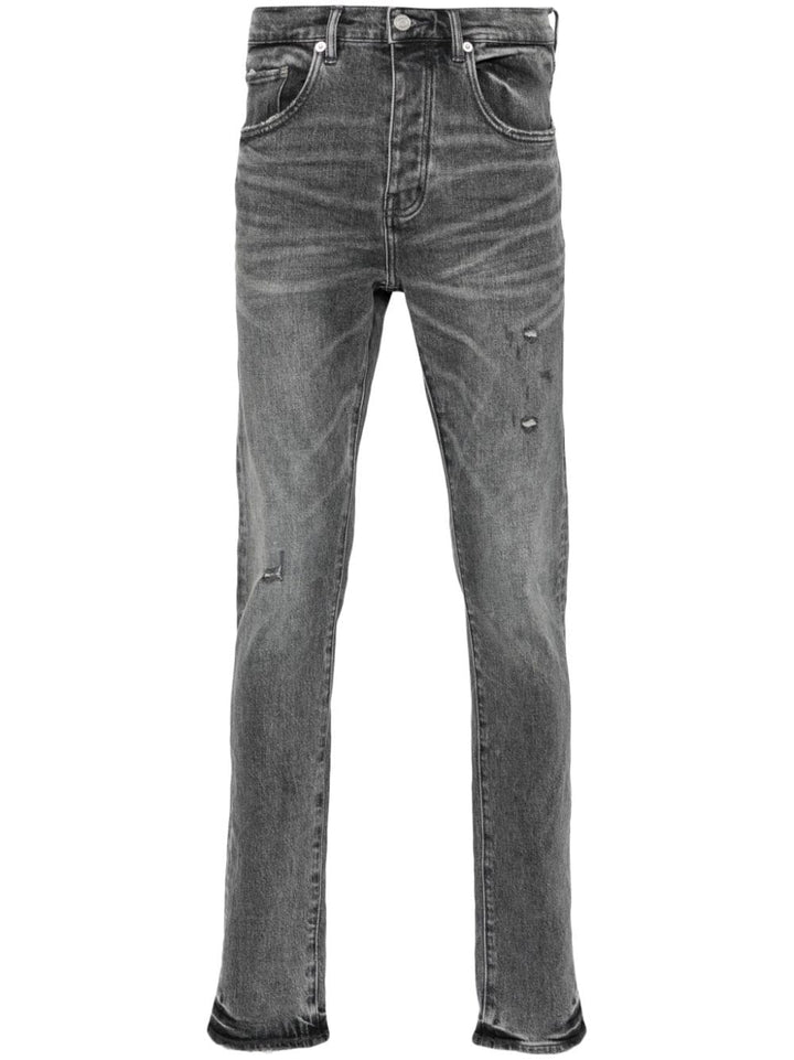 Purple Brand jean skinny à effet usé gris - Lothaire