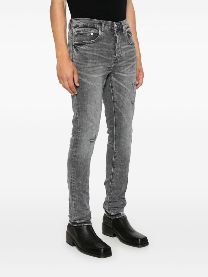 Purple Brand jean skinny à effet usé gris - Lothaire