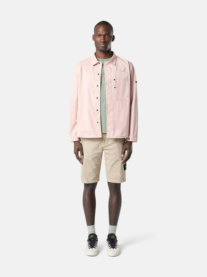 STONE ISLAND - Bermuda cargo coupe slim à poches zippées Desert - Lothaire