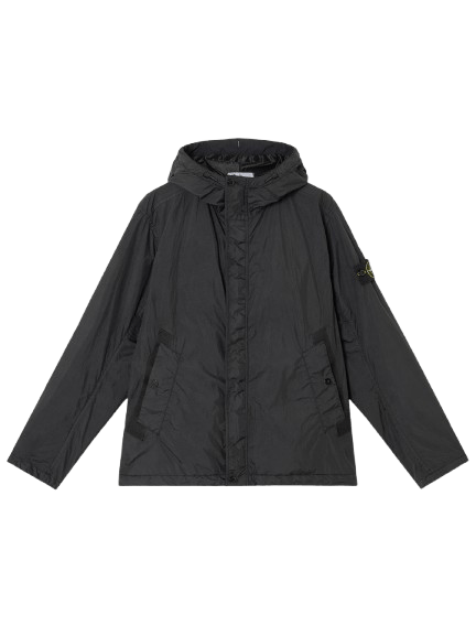 STONE ISLAND - Blouson à capuche coupe - vent et déperlant Noir - Lothaire