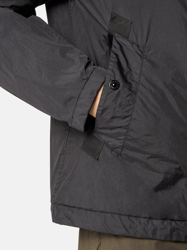 STONE ISLAND - Blouson à capuche coupe - vent et déperlant Noir - Lothaire