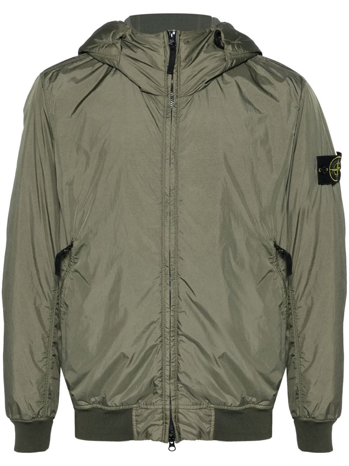 Stone Island - Blouson coupe - vent Crinkles Reps vert musk - Lothaire