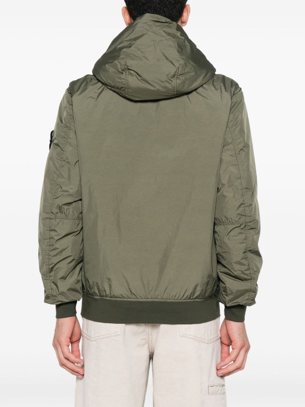 Stone Island - Blouson coupe - vent Crinkles Reps vert musk - Lothaire