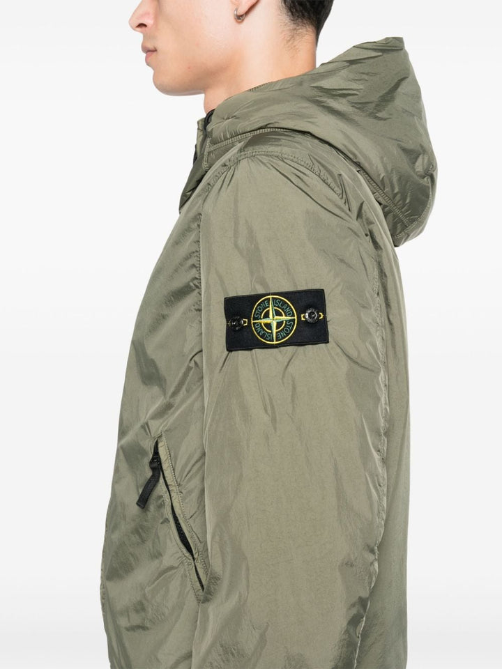 Stone Island - Blouson coupe - vent Crinkles Reps vert musk - Lothaire