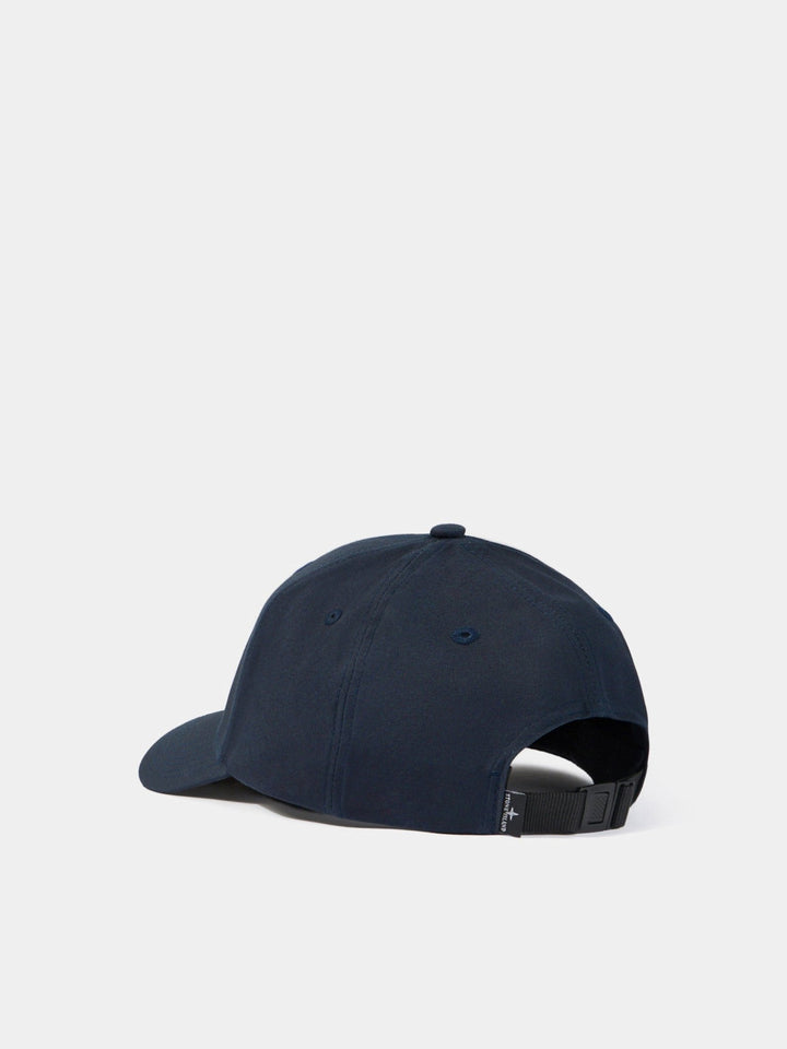 STONE ISLAND - Casquette en coton avec logo brodé Bleu marine - Lothaire