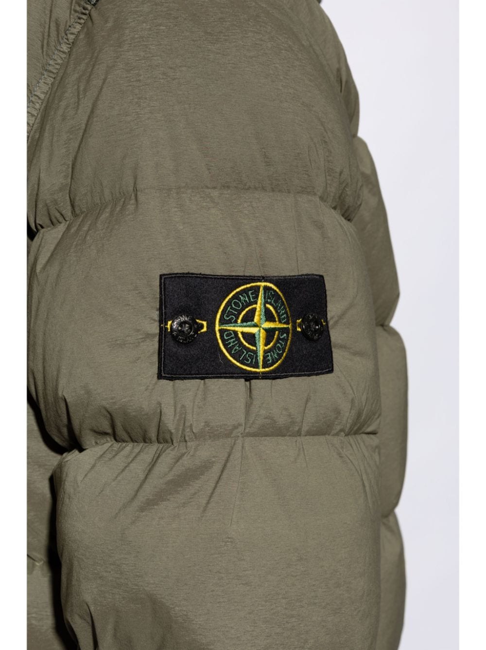 Stone Island doudoune à capuche vert musk - Lothaire