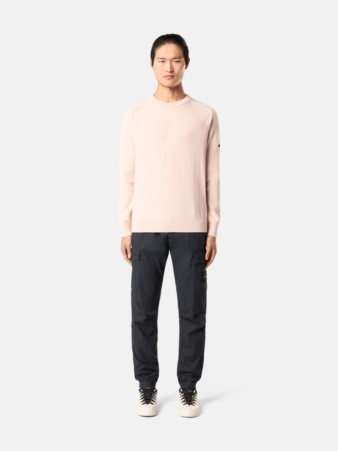 STONE ISLAND - Pantalon cargo coupe fuselée regular à poches zippées Bleu - Lothaire