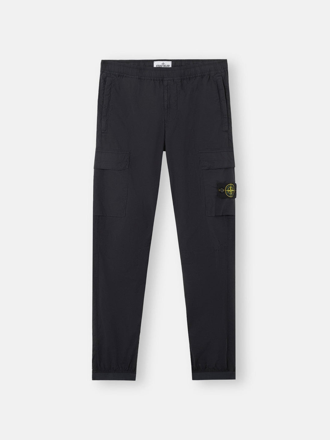 STONE ISLAND - Pantalon cargo coupe fuselée regular à poches zippées Bleu - Lothaire