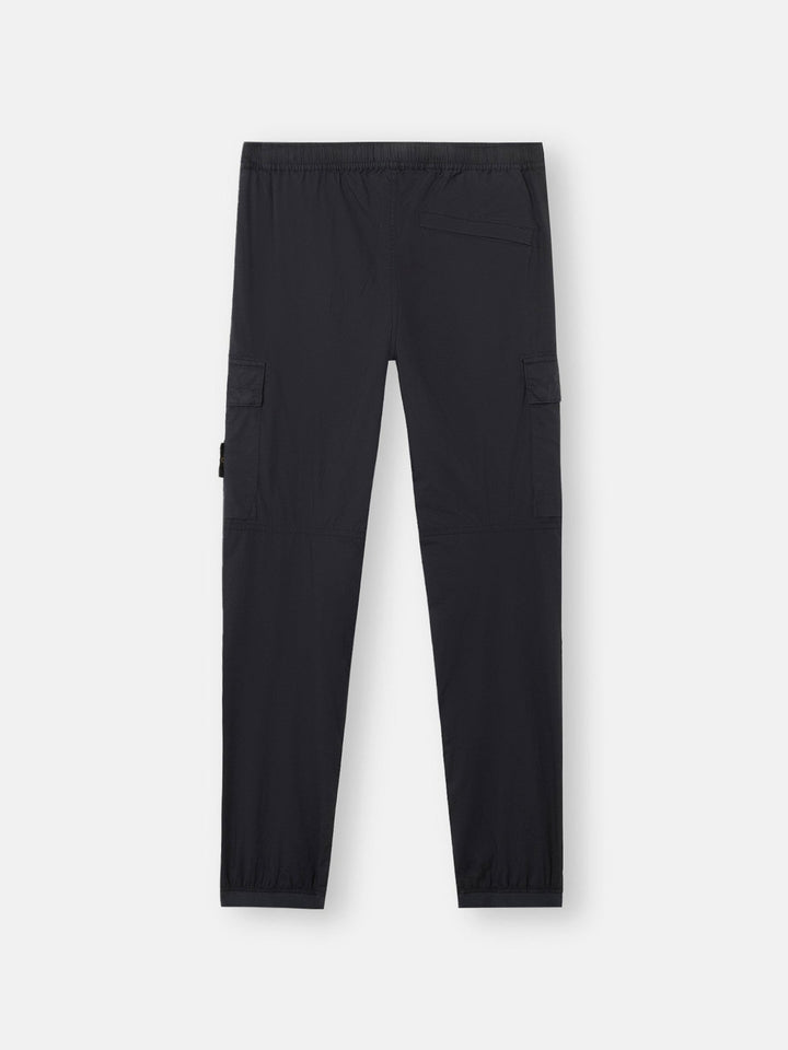 STONE ISLAND - Pantalon cargo coupe fuselée regular à poches zippées Bleu - Lothaire