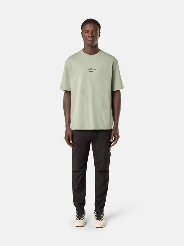 STONE ISLAND - Pantalon cargo coupe fuselée regular à poches zippées Noir - Lothaire