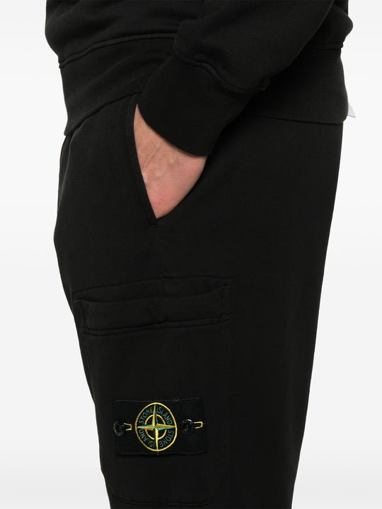 STONE ISLAND - SHORT EN COTON Noir - Lothaire