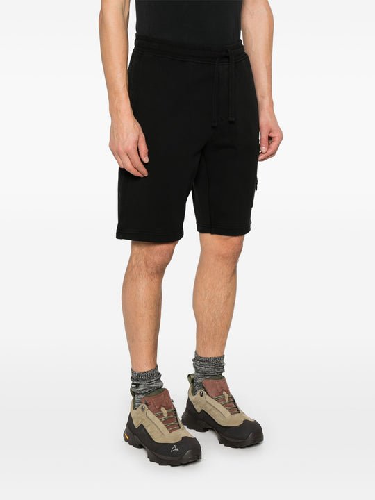 STONE ISLAND - SHORT EN COTON Noir - Lothaire