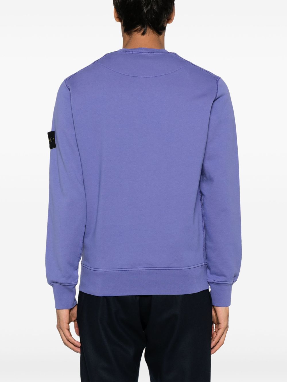 STONE ISLAND - sweat en coton à patch Compass lavender - Lothaire