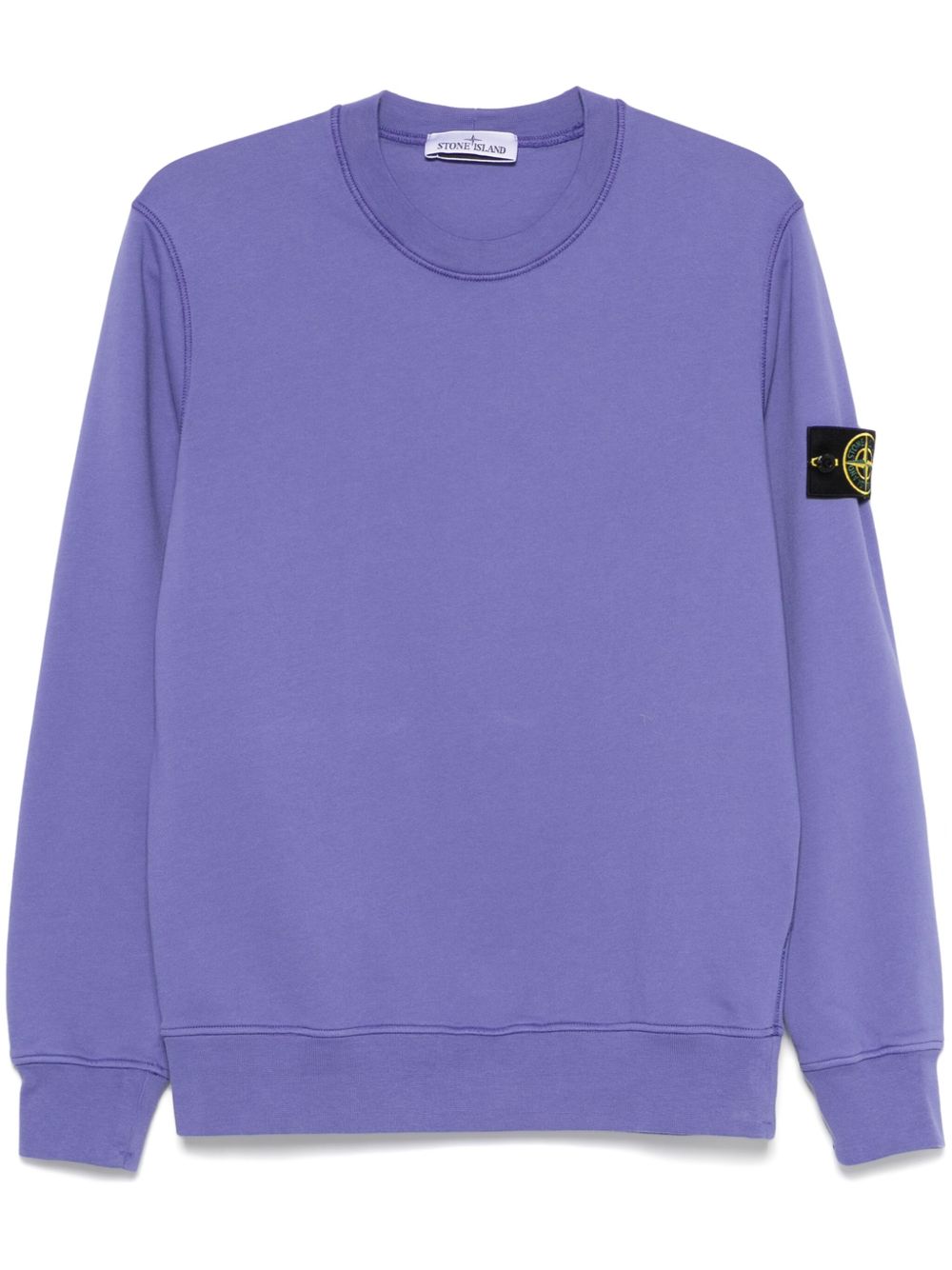 STONE ISLAND - sweat en coton à patch Compass lavender - Lothaire