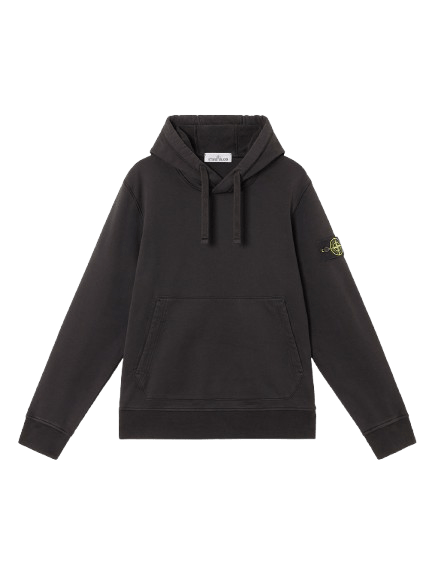 STONE ISLAND - Sweat-shirt à poches doté d’une capuche à cordon de serrage Noir - Lothaire