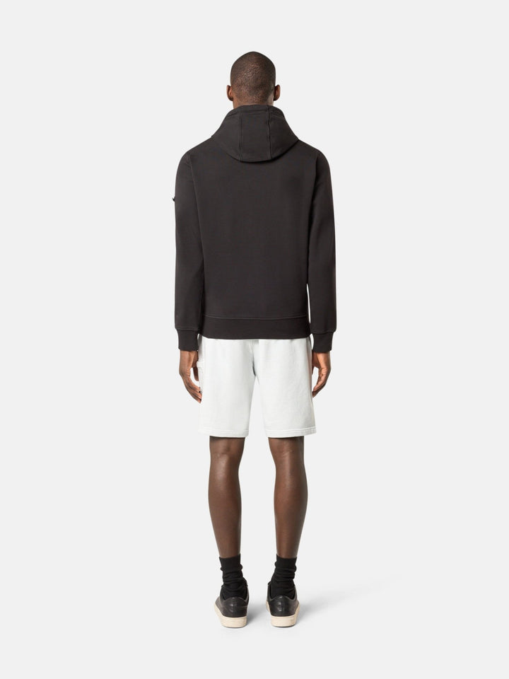 STONE ISLAND - Sweat-shirt à poches doté d’une capuche à cordon de serrage Noir - Lothaire