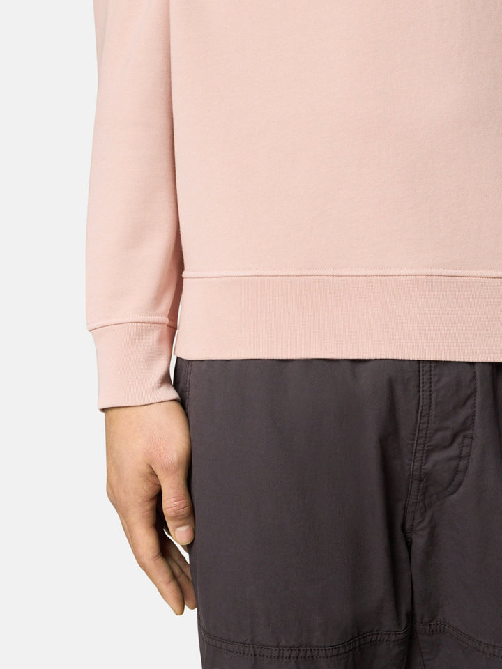 STONE ISLAND - Sweat-shirt ras - du - cou à détails côtelés Rose - Lothaire