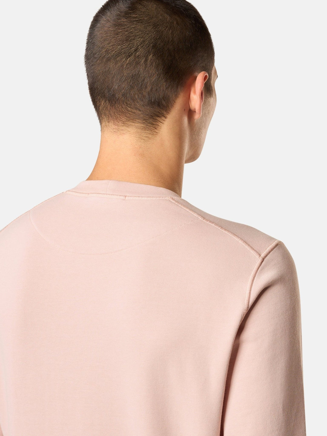 STONE ISLAND - Sweat-shirt ras - du - cou à détails côtelés Rose - Lothaire