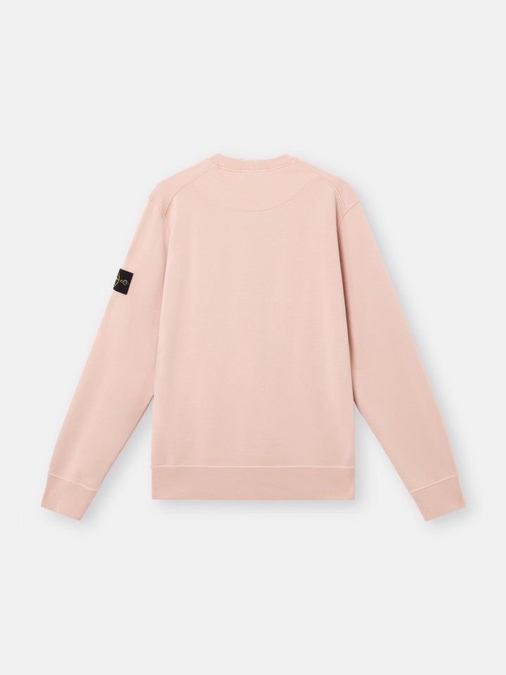 STONE ISLAND - Sweat-shirt ras - du - cou à détails côtelés Rose - Lothaire