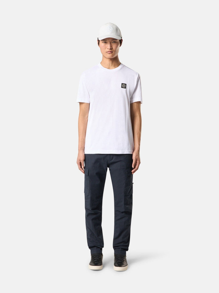 STONE ISLAND - T-shirt coupe slim avec écusson - logo Compass Blanc - Lothaire