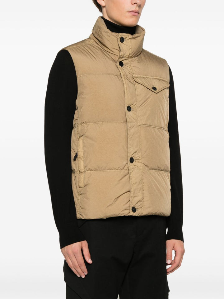 STONE ISLAND - Veste sans manches avec traitement déperlant couleur beige - Lothaire