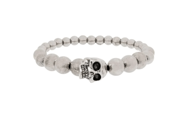 ALEXANDER MCQUEEN - Beaded skull motif bracelet - Lothaire boutiques (5955200188581)