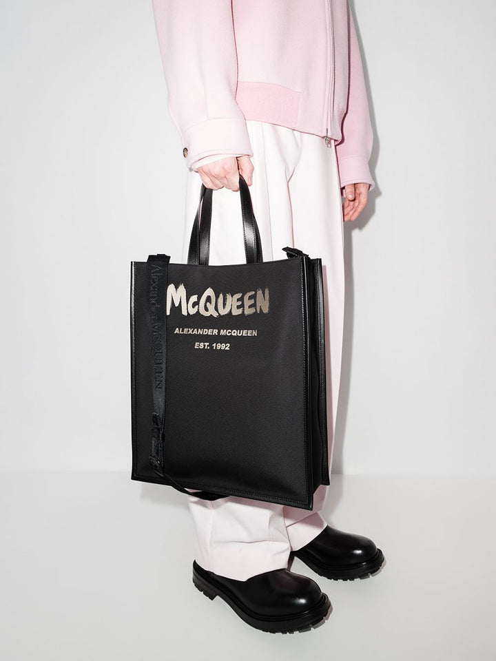 Alexander McQueen Sac cabas Graffiti Edge - Lothaire boutiques