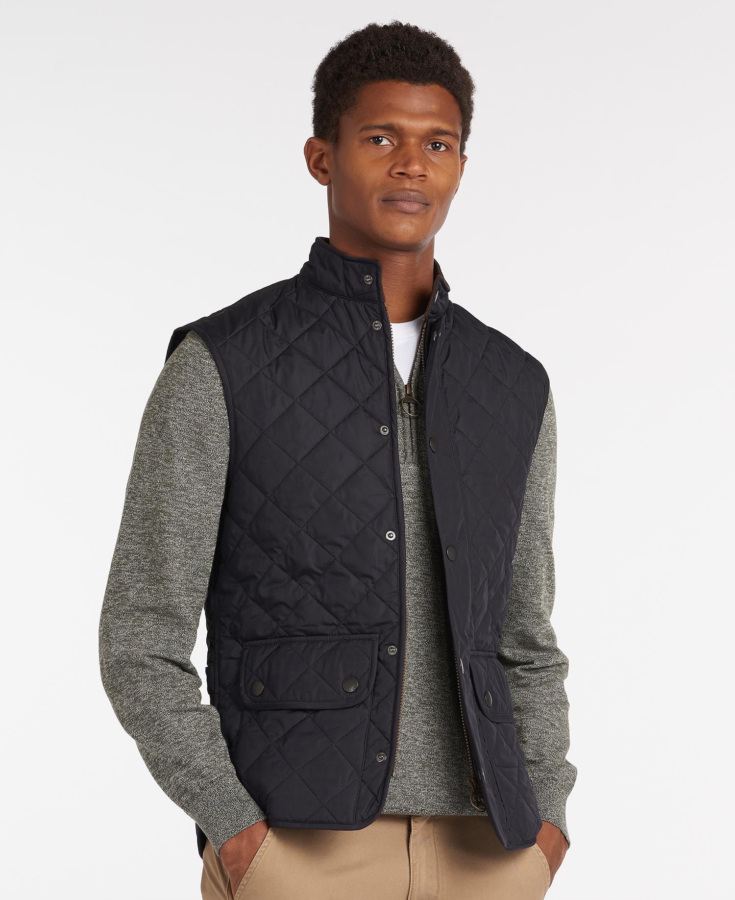 Barbour Veste sans manches Lowerdale Navy Lothaire