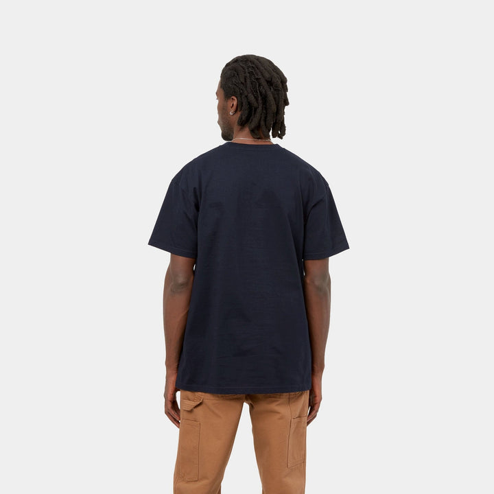 Carhartt WIP - S/S Chase T-Shirt Dark navy Gold - Lothaire