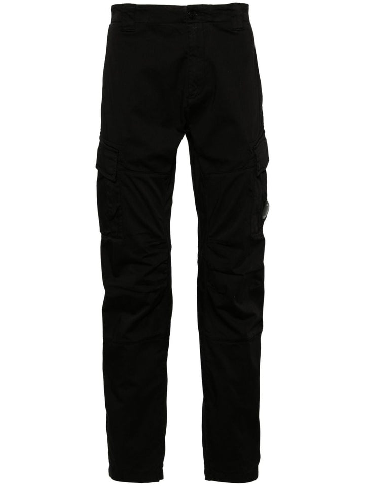 C.P Company Pantalon Cargo Stretch Sateen Ergonomic Black - Lothaire