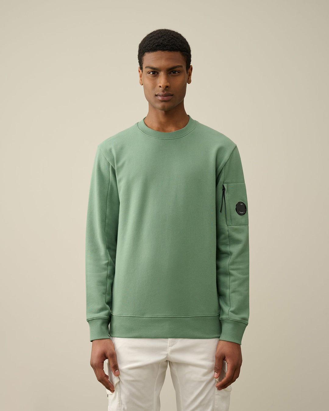 C.P Company Sweat à capuche Green bay Diagonal raised fleece Classic - Lothaire