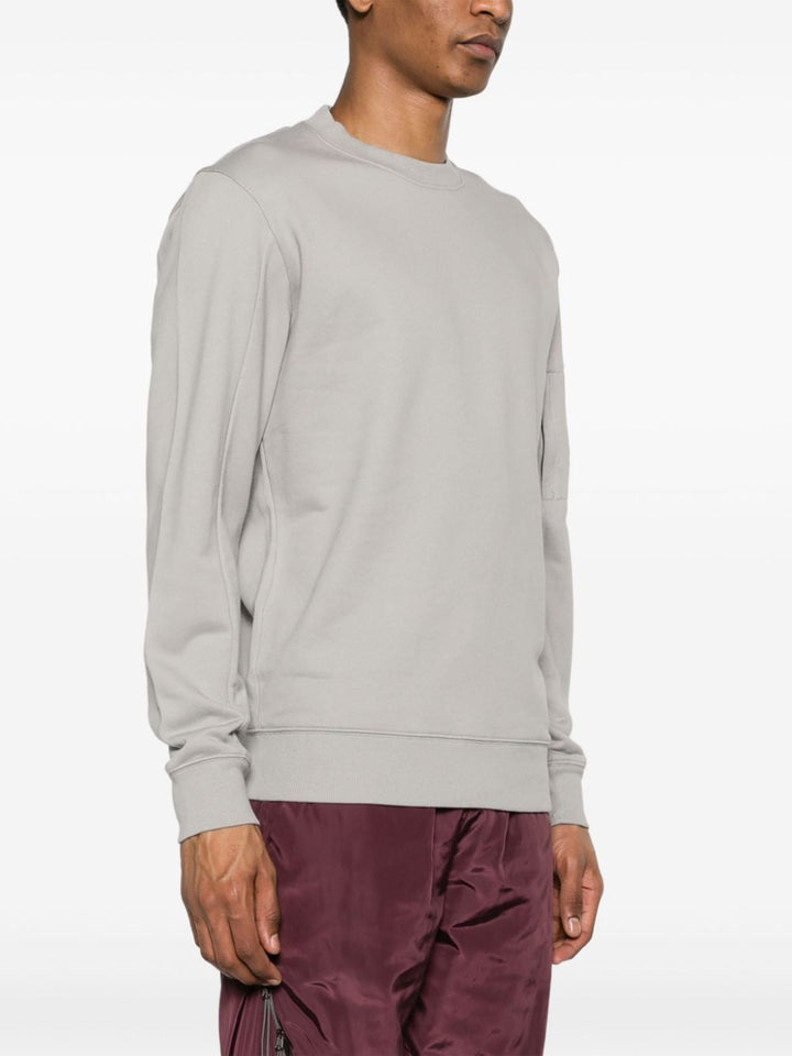 C.P Company - Sweat Diagonal raised fleece Drizzle grey - Lothaire