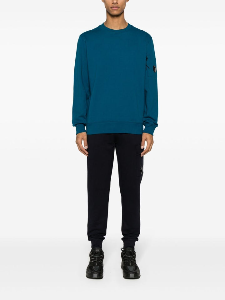 CP Company Sweat Diagonal raised fleece Ink Blue - Lothaire