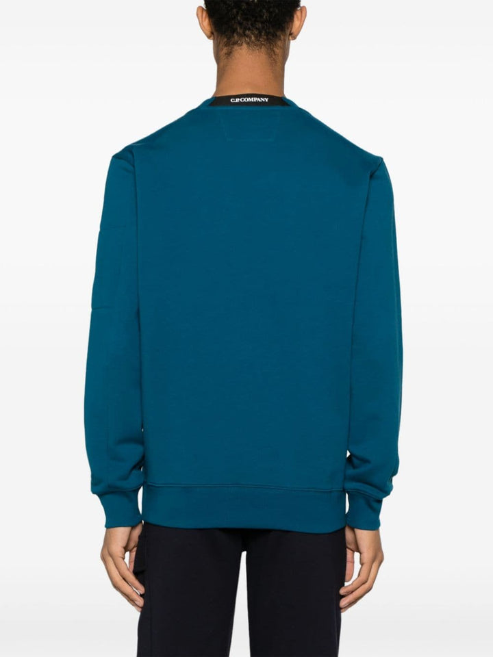 CP Company Sweat Diagonal raised fleece Ink Blue - Lothaire