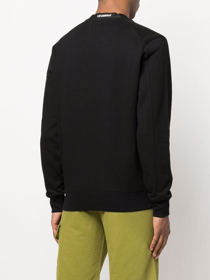 CP Company Sweat Diagonal raised fleece noir - Lothaire boutiques