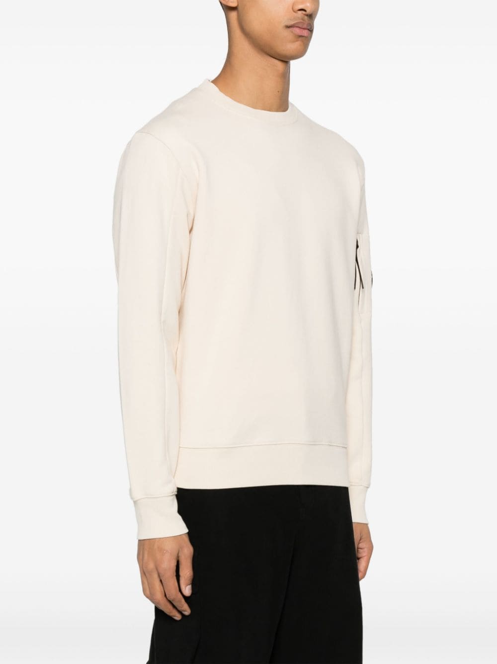 CP Company Sweat Diagonal raised fleece Pistachio shell - Lothaire