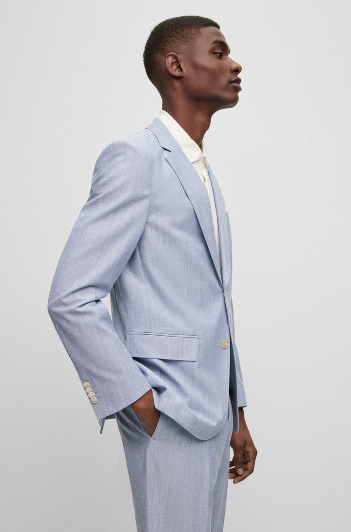 Hugo Boss Veste slim fit en coton mélangé - Lothaire