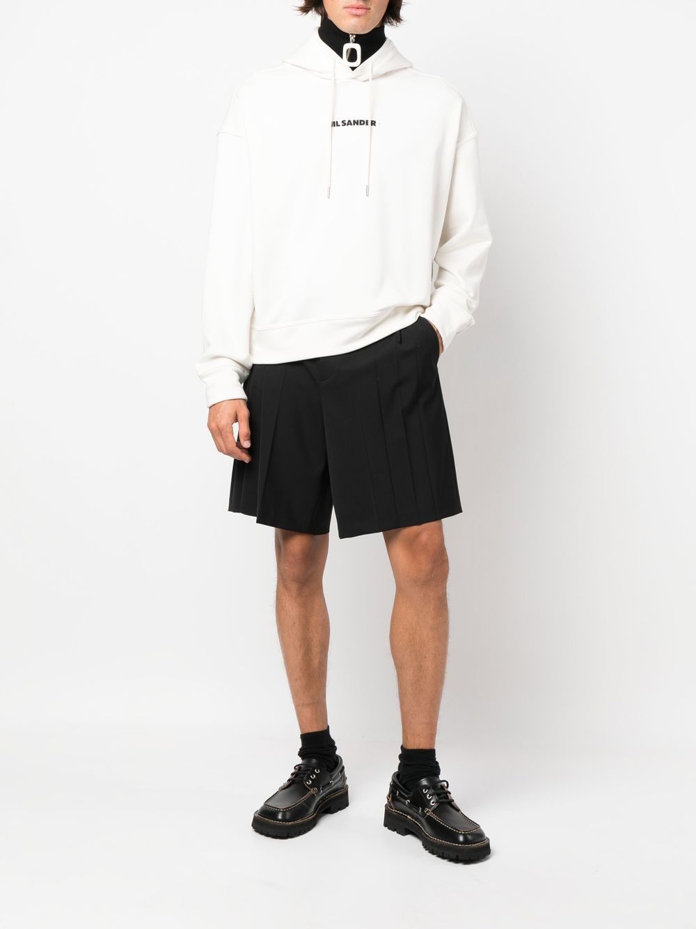 Jil Sander Hoodie à logo imprimé - Lothaire boutiques