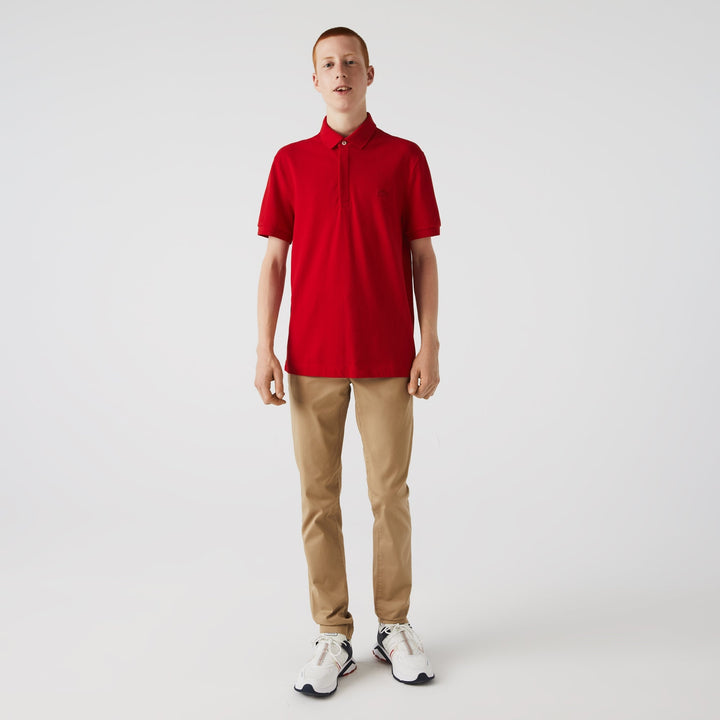 Lacoste Polo Smart Paris rouge coton stretch - Lothaire