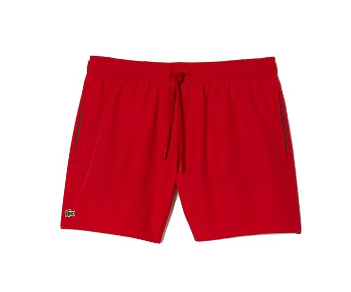 Lacoste Short de bain rouge léger à séchage rapide - Lothaire