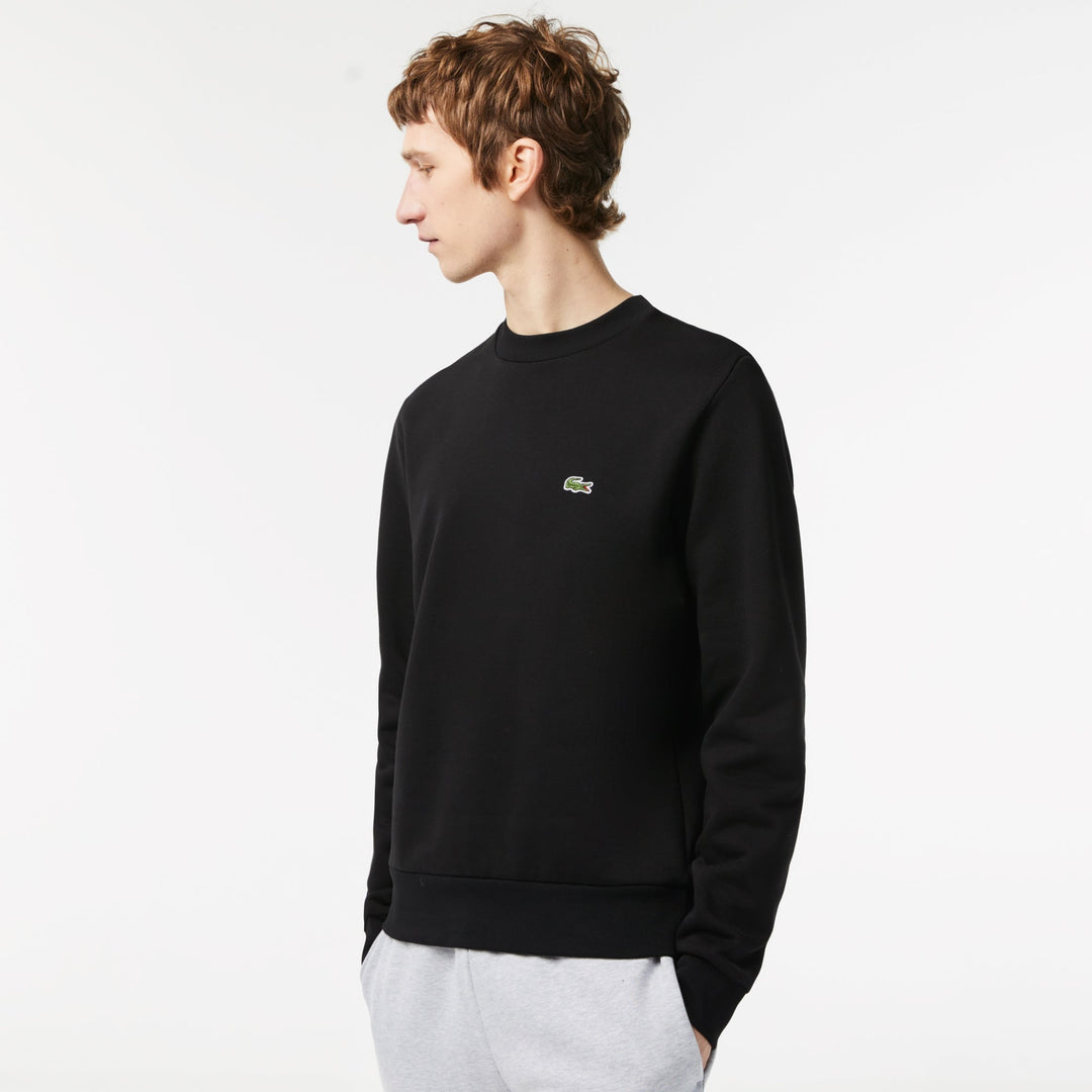 Lacoste Sweatshirt noir en molleton - Lothaire