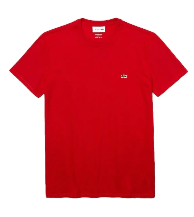 Lacoste T-shirt Rouge pima uni - Lothaire