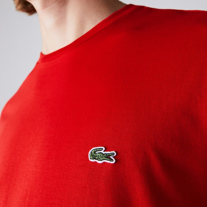 Lacoste T-shirt Rouge pima uni - Lothaire