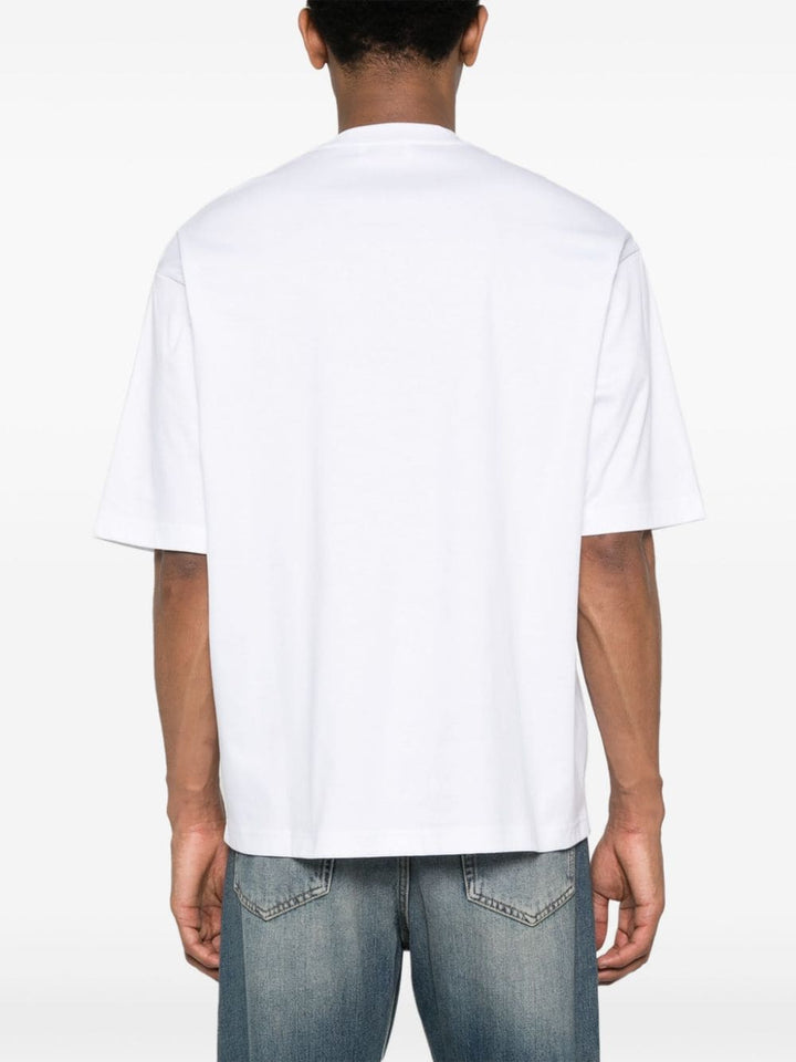 Lanvin T-shirt blanc oversize brodé Curb Lace - Lothaire