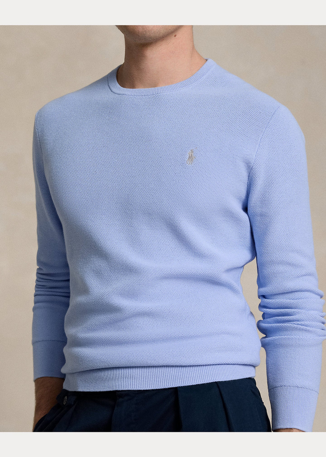 Polo Ralph Lauren - Pull à col rond en coton texturé - Lothaire